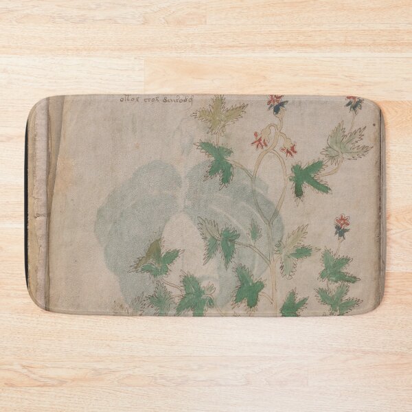 Item preview, Voynich manuscript book cover  Illustrated codex  green leaf and flower designed and sold by TeeARTHY.