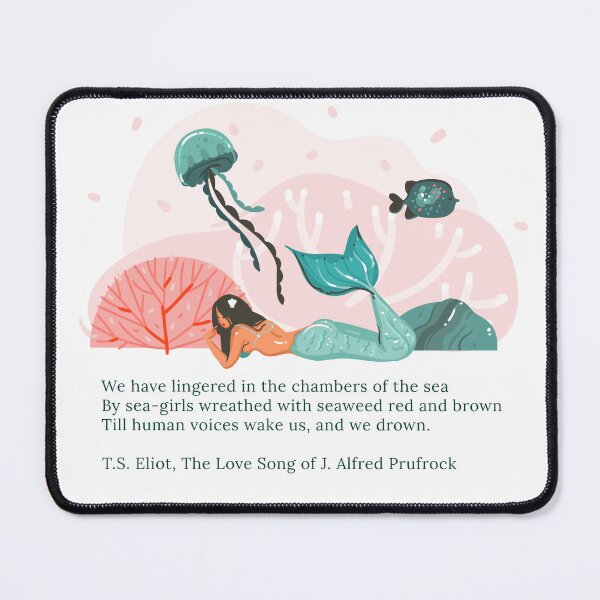 Item preview, Mythical Pastel Mermaid Fantasy Meets T.S Eliot designed and sold by flying-flamingo.