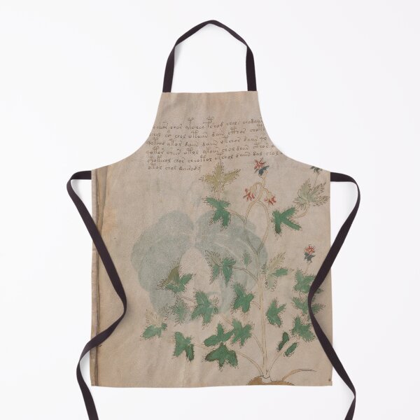 Item preview, Voynich manuscript book cover Illustrated codex green leaf and flower designed and sold by TeeARTHY.