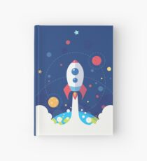 Cuaderno de tapa dura Space Adventure. Edición plana