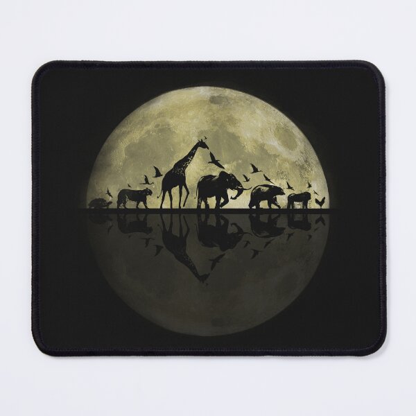Item preview, Moon Animal Migration - Giraffe Elephant Lion Bear Gorilla designed and sold by Area31Studios.