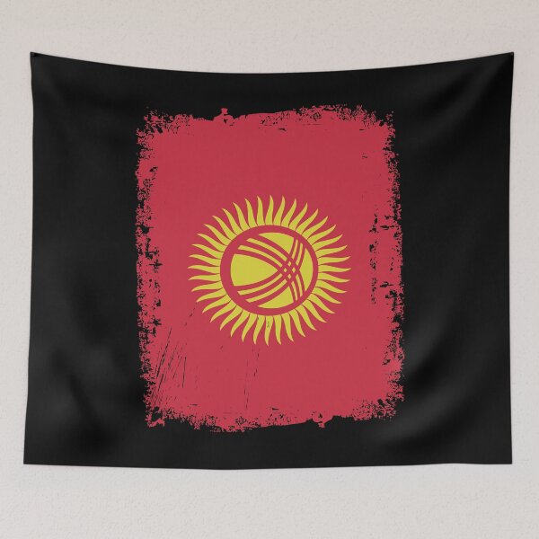 Item preview, Kyrgyzstan Flag Distressed designed and sold by rafaeltto.