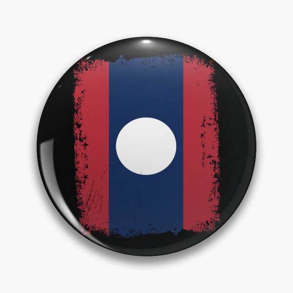 Item preview, Laos Flag Distressed designed and sold by rafaeltto.