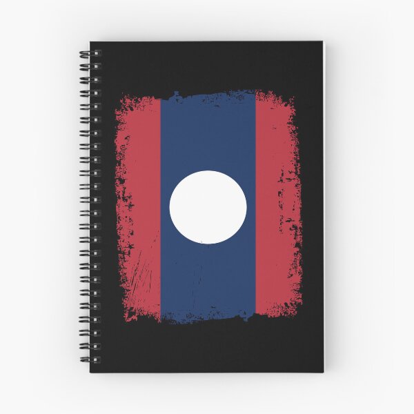 Item preview, Laos Flag Distressed designed and sold by rafaeltto.