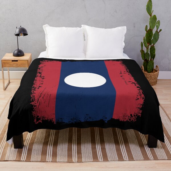 Item preview, Laos Flag Distressed designed and sold by rafaeltto.