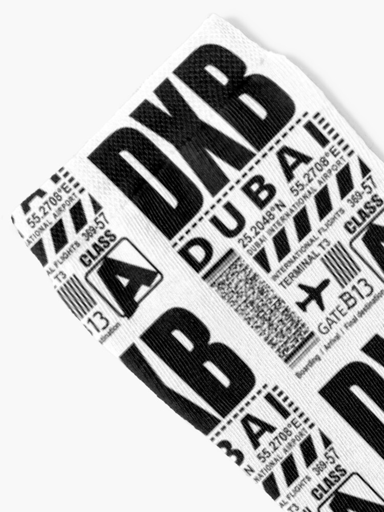 "Dubai International Airport DXB" Socks for Sale by AlmaStudio Redbubble