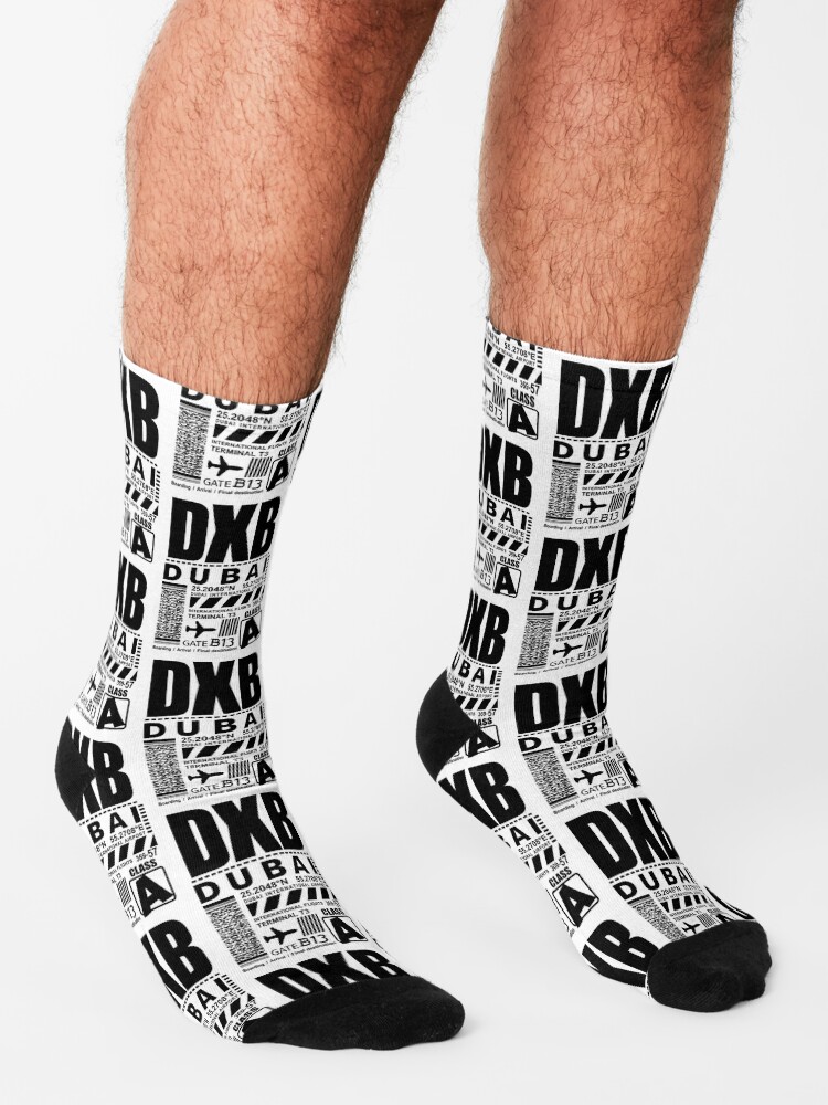 "Dubai International Airport DXB" Socks for Sale by AlmaStudio Redbubble