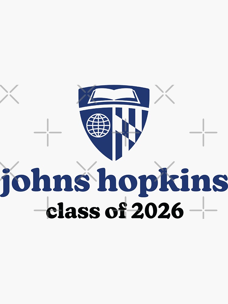 "Johns Hopkins Class Of 2026" Sticker For Sale By Jellywellies | Redbubble