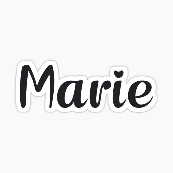 Marie Name Stickers for Sale | Redbubble