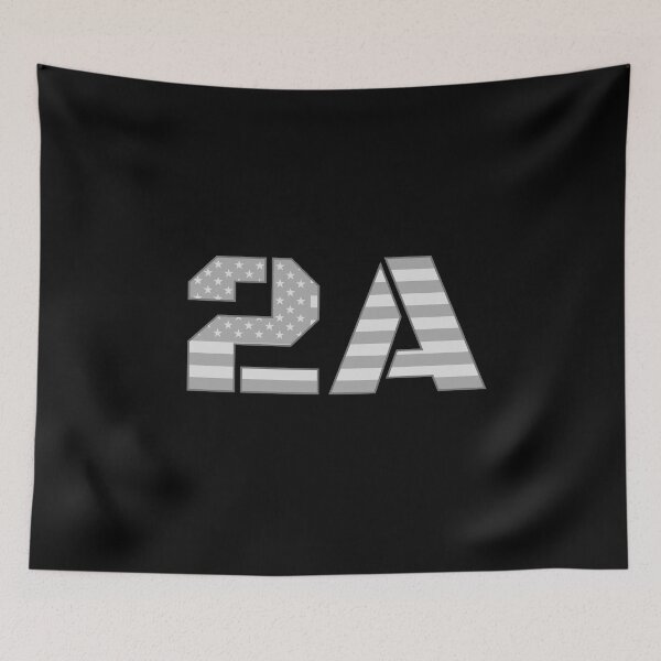 Item preview, 2A Second Amendment in faded black and white flag colors designed and sold by EverLife.