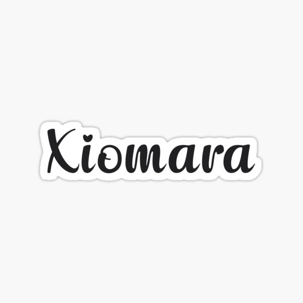 xiomara-name-sticker-for-sale-by-99posters-redbubble