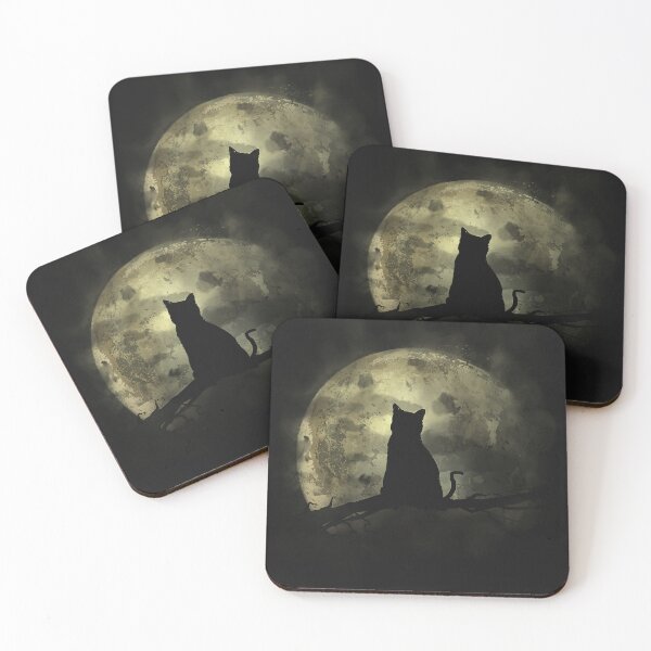 Item preview, Cat Silhouette - Moon Night designed and sold by Area31Studios.