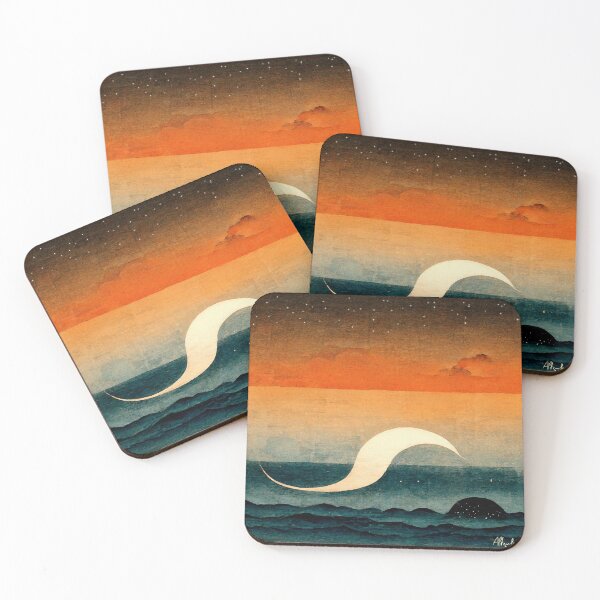 Item preview, Abstract painting of a flying whale. designed and sold by Altenfear.