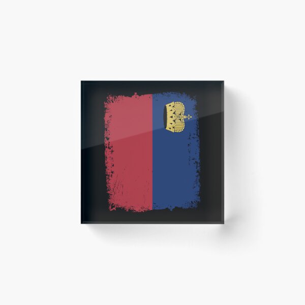 Item preview, Liechtenstein Flag Distressed designed and sold by rafaeltto.