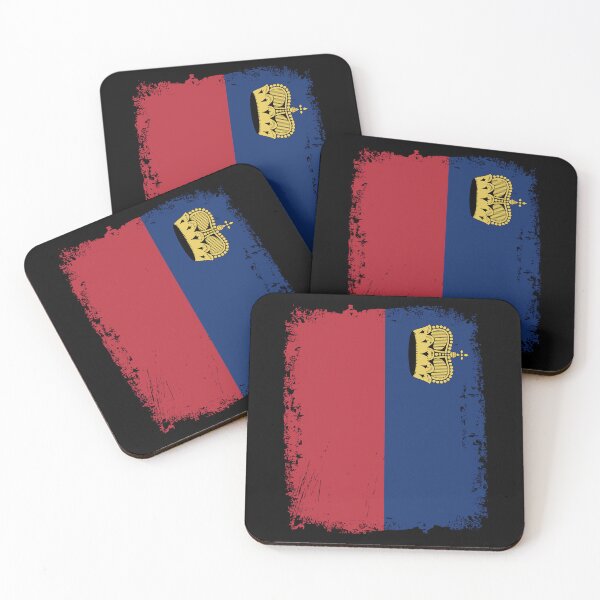 Item preview, Liechtenstein Flag Distressed designed and sold by rafaeltto.