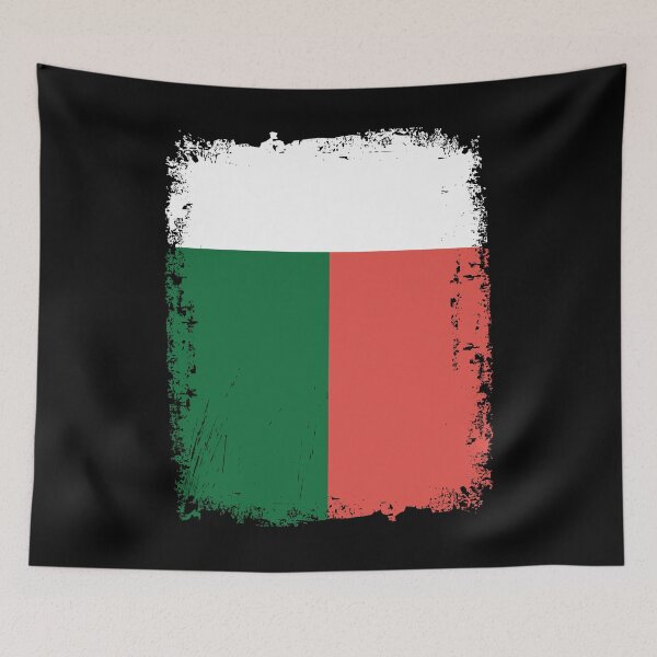 Item preview, Madagascar Flag Distressed designed and sold by rafaeltto.