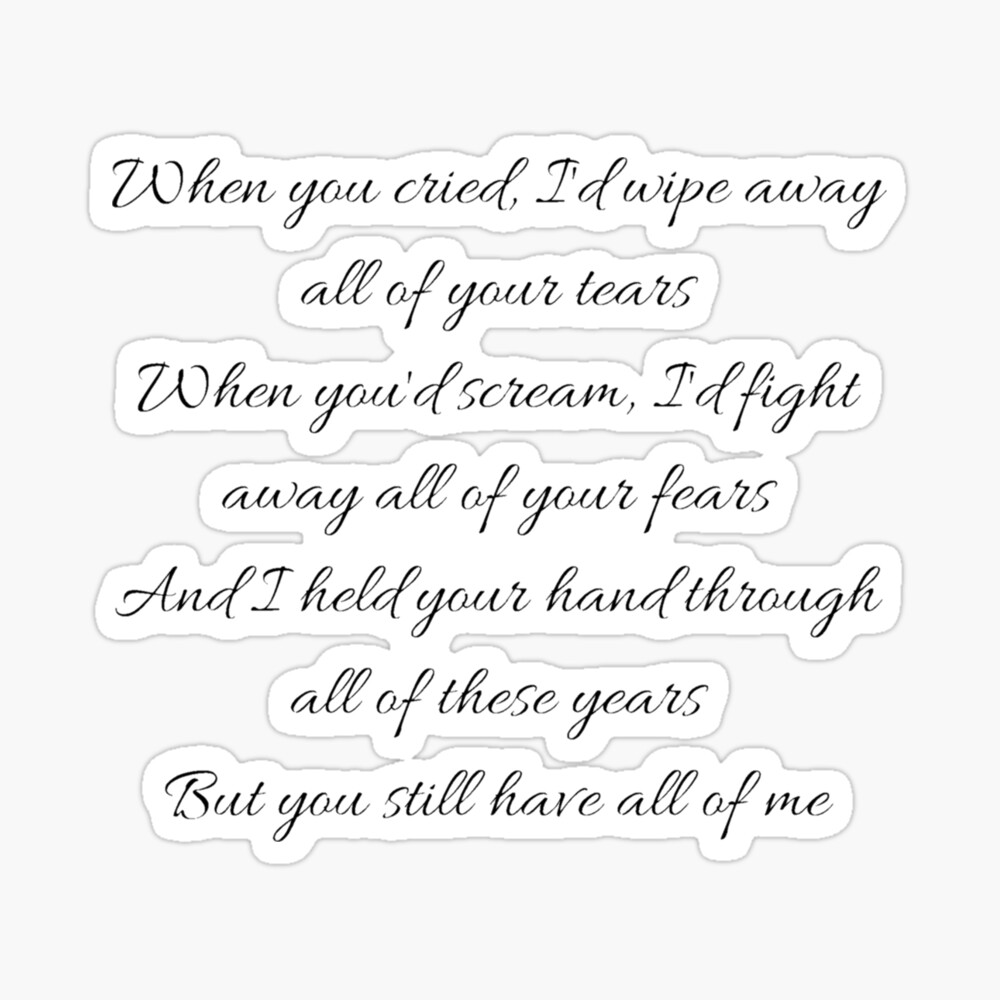 I cried a tear, you wiped it dry Eu chorei uma lágrima, você a enxugou I  was confused, you cleared my mind Me sentia confuso, você clareou minha  mente. - ppt carregar