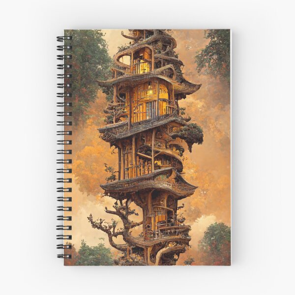 Item preview, Ancient Japanese Pagoda Temple Treehouse designed and sold by tronictees.