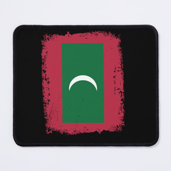 Item preview, Maldives Flag Distressed designed and sold by rafaeltto.