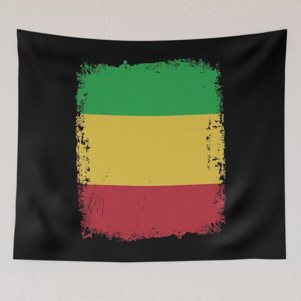 Item preview, Mali Flag Distressed designed and sold by rafaeltto.