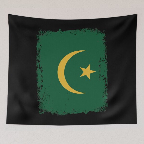 Item preview, Mauritania Flag Distressed designed and sold by rafaeltto.