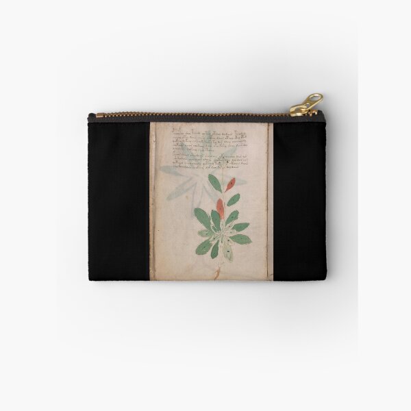 Item preview, Voynich manuscript book cover  Illustrated codex  green leaf and  star flower designed and sold by TeeARTHY.