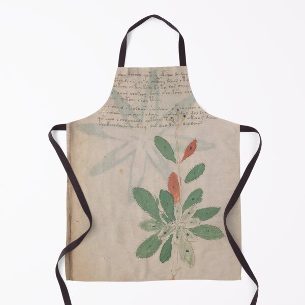 Item preview, Voynich manuscript book cover Illustrated codex green leaf and star flower designed and sold by TeeARTHY.
