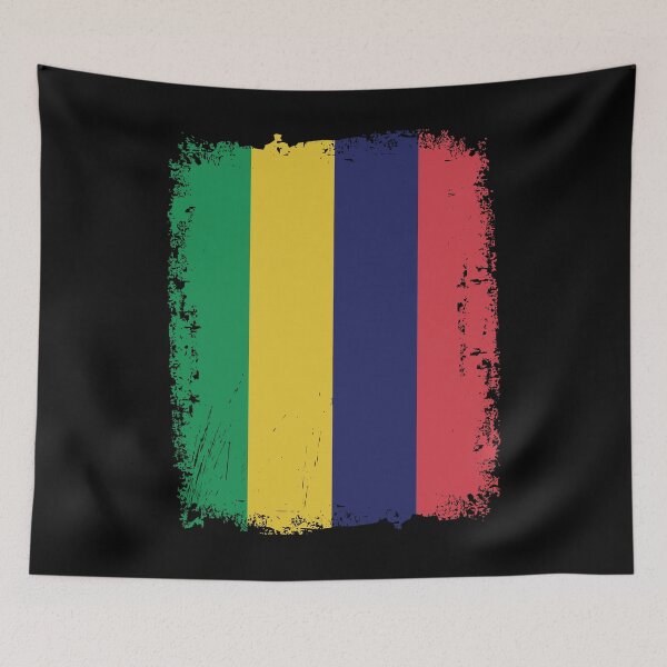 Item preview, Mauritius Flag Distressed designed and sold by rafaeltto.