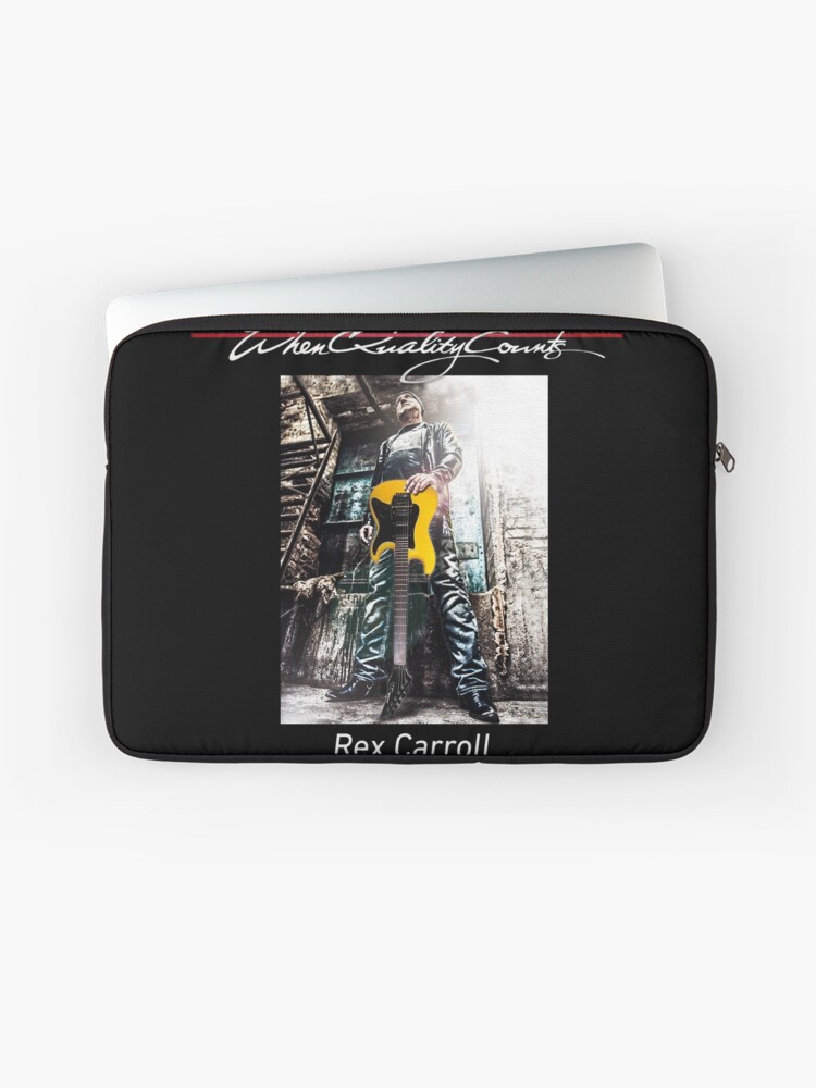 Thumbnail 1 of 2, Laptop Sleeve, Westone guitars Rex Carroll from Whitecross & Fierce Heart with Challenger GT (rc2022-08) designed and sold by Regal-Music.