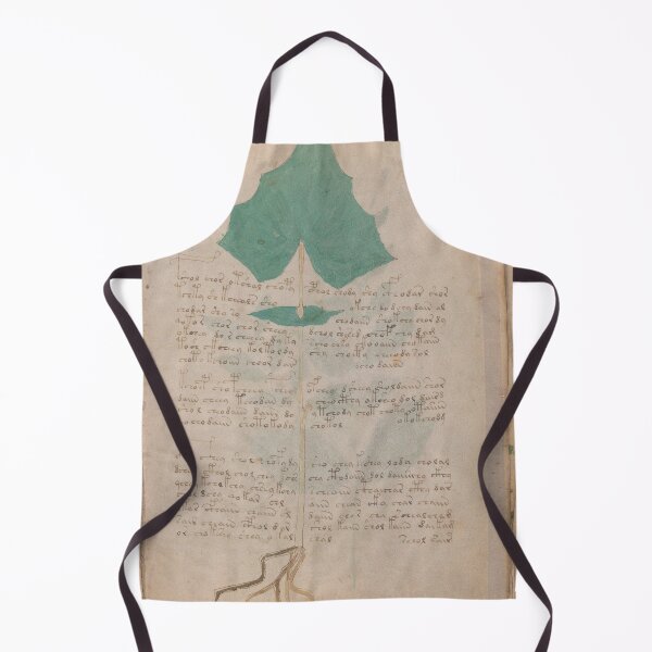 Item preview, Voynich manuscript book cover Illustrated codex green leaf and flower designed and sold by TeeARTHY.