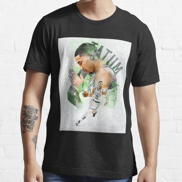 Jayson Tatum Green Ess Essential T-Shirt for Sale by janes37f