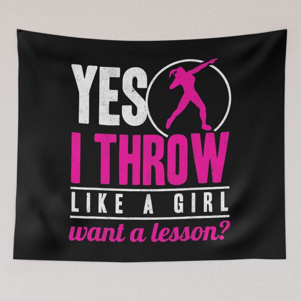 Item preview, Yes I Throw Lika A Girl Shot Putter Track And Field Shot Put designed and sold by energeticcrow76.
