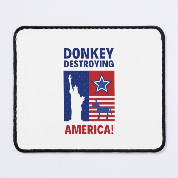 Item preview, Donkey Destroying America - Anti Biden designed and sold by Pixelish.