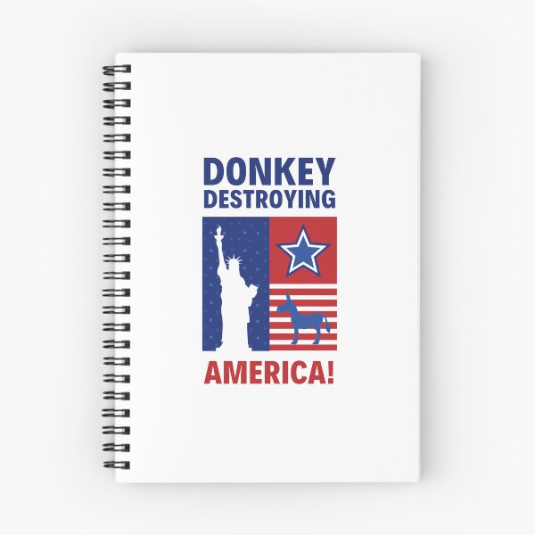 Item preview, Donkey Destroying America - Anti Biden designed and sold by Pixelish.