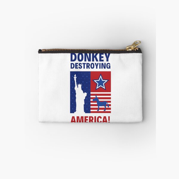 Item preview, Donkey Destroying America - Anti Biden designed and sold by Pixelish.