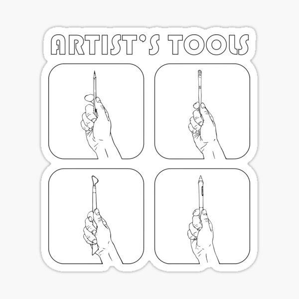 Item preview, Artist's Tools (Black) designed and sold by Oleh Tkachenko.