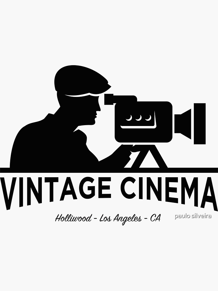 "Hollywood vintage cinema. Movie fans gift." Sticker for Sale by