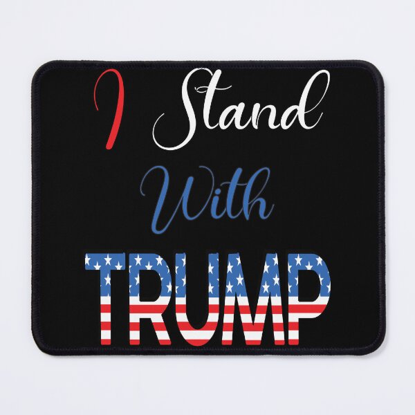 Item preview, I Stand With Trump Red White & Blue-Republican Politics designed and sold by 69Designs-MP.