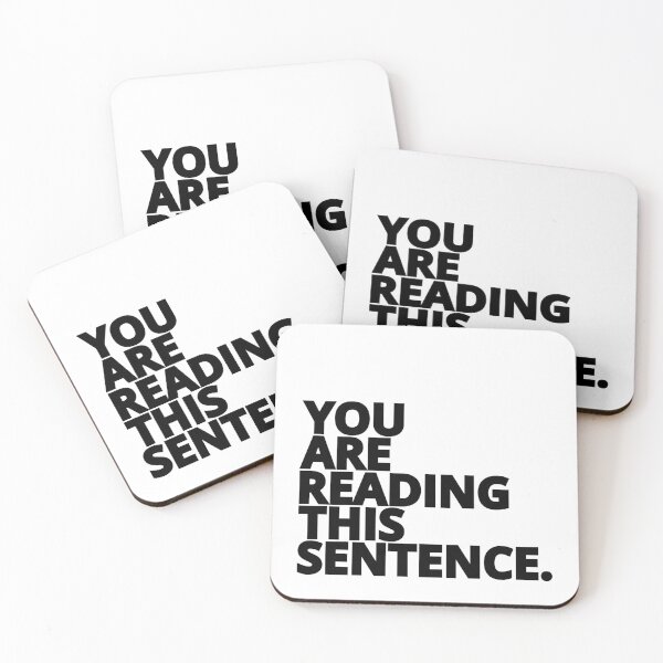 Item preview, You are Reading This Sentence. ( black text )  designed and sold by LilyTreeArt.
