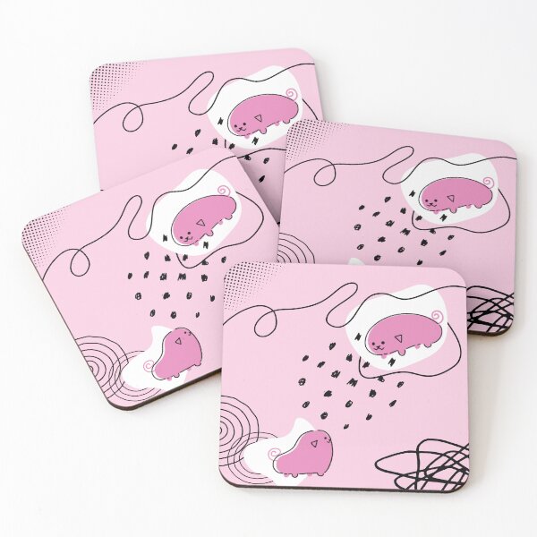 Item preview, Abstracted Pink Pipapeeps! designed and sold by Pipapeep.