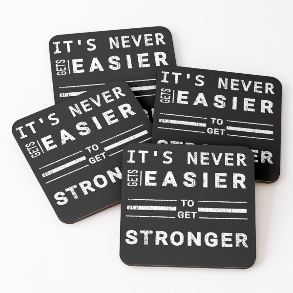 Item preview, It Never Gets Easier You Get Stronger . designed and sold by Motivation_ Corner.