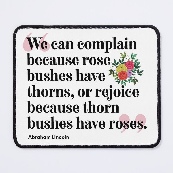 Item preview, Lincoln Quote on Perspective - Complain or Rejoice designed and sold by Soaring Eagle.