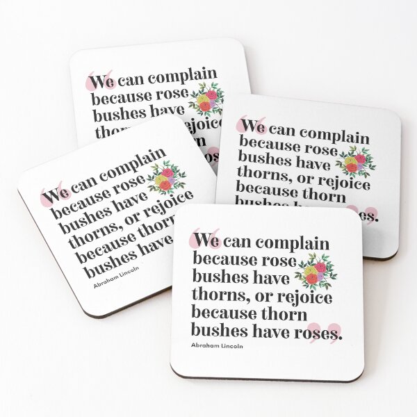 Item preview, Lincoln Quote on Perspective - Complain or Rejoice designed and sold by Soaring Eagle.