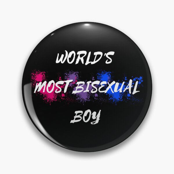 Item preview, World's Most Bisexual Boy Bi Flag Color Splash For Young Proud Bisexuals In Black designed and sold by LuckyKermit.