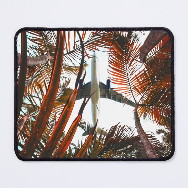 Item preview, AVIATION #13 - Airliner Flying Over Palm Trees designed and sold by DEL-Productions.