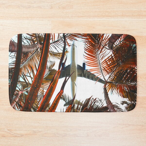 Item preview, AVIATION #13 - Airliner Flying Over Palm Trees designed and sold by DEL-Productions.