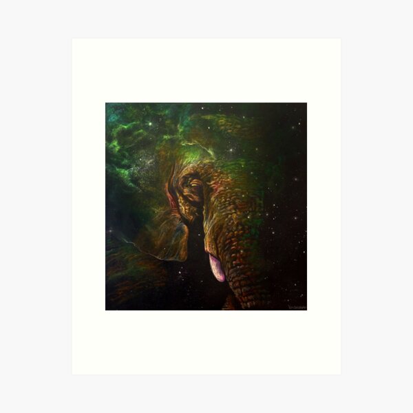 Elephant Nebula Art Print