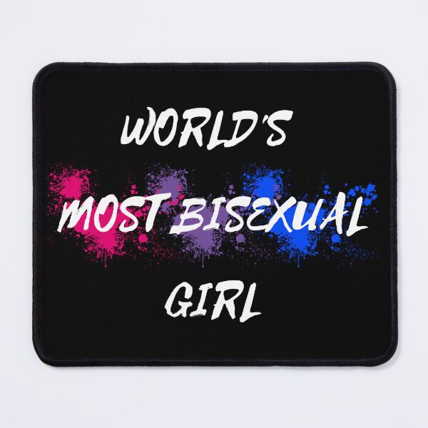 Item preview, World's Most Bisexual Girl Bi Flag Color Splash For Young Proud Bisexuals In Black designed and sold by LuckyKermit.