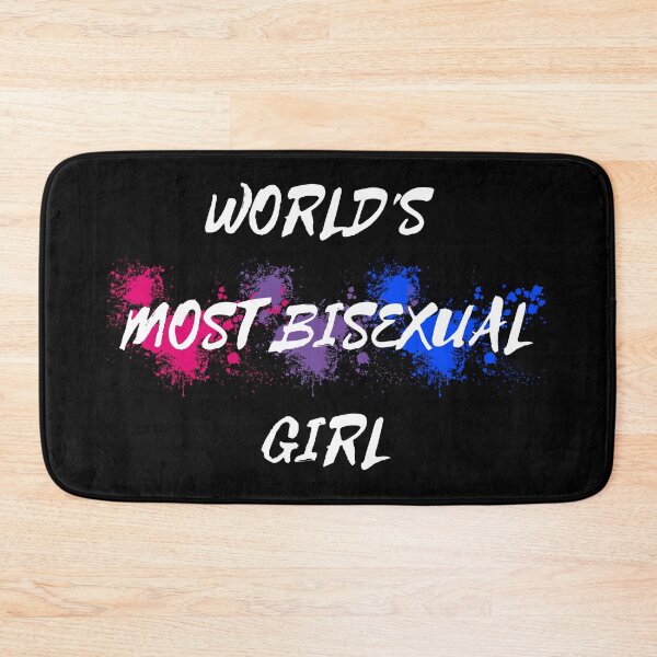 Item preview, World's Most Bisexual Girl Bi Flag Color Splash For Young Proud Bisexuals In Black designed and sold by LuckyKermit.