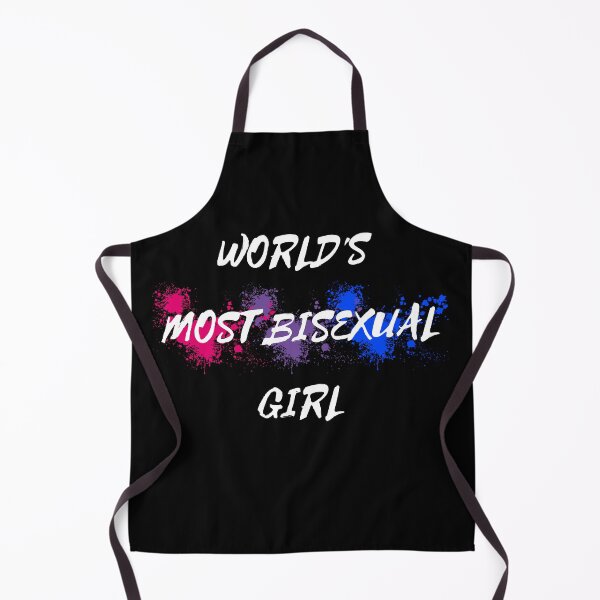 Item preview, World's Most Bisexual Girl Bi Flag Color Splash For Young Proud Bisexuals In Black designed and sold by LuckyKermit.